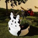 Centro Infantil Snoopy III maceta de vaca